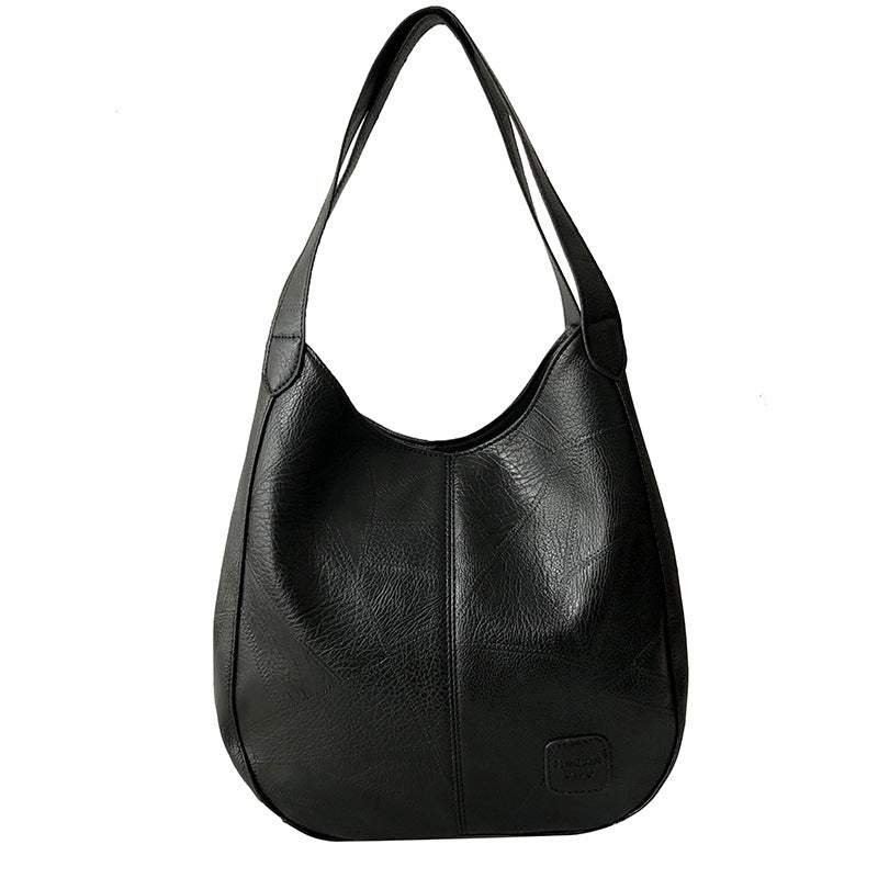 black shoulder bag